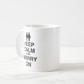 Mug Restez Calme et Mariez-vous (Devant gauche)