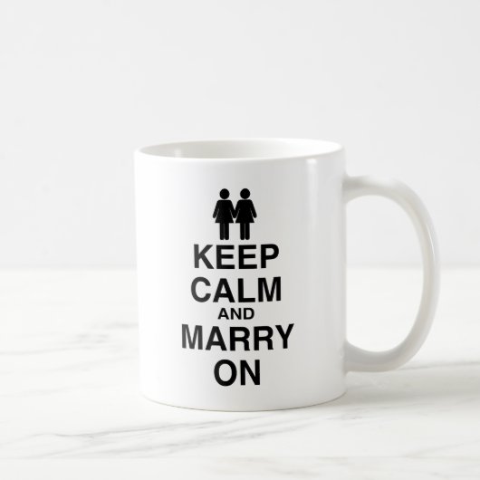 Mug Restez Calme et Mariez-vous (Droite)
