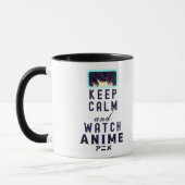 Mug Restez calme et observez Anime (Gauche)