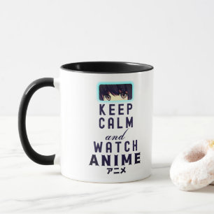 Mug Restez calme et observez Anime