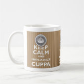 Mug 'Restez calme et prenez un Cuppa ! ' (Gauche)