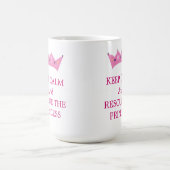 Mug Restez calme et Secourez la Princesse (Centre)