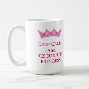 Mug Restez calme et Secourez la Princesse