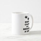 Mug Restez calme et Secourez un chat (Devant droit)