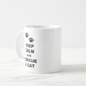 Mug Restez calme et Secourez un chat (Devant gauche)