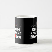Mug Restez calme et soutenez le Maroc (Centre)