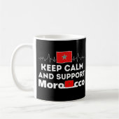Mug Restez calme et soutenez le Maroc (Gauche)