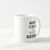 Mug Restez calme et visitez Açores (Devant droit)