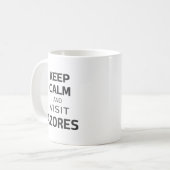 Mug Restez calme et visitez Açores (Devant gauche)