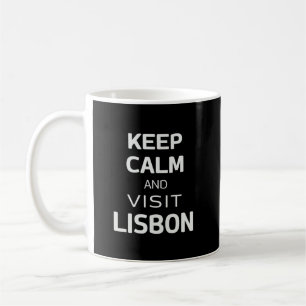 Mug Restez calme et visitez Lisbonne