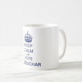 Mug Restez calme et votez Klobuchar (Devant droit)