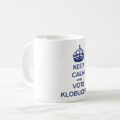 Mug Restez calme et votez Klobuchar (Devant gauche)