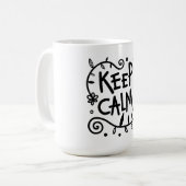 Mug Restez calme, graffitis, nature (Devant gauche)