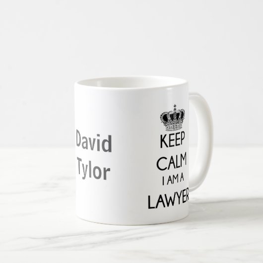 Mug Restez calme, je suis avocat (Devant droit)
