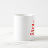 Mug Restez calme Je suis le registraire en rouge (Centre)