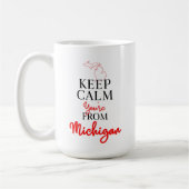 Mug Restez calme Vous êtes du Michigan (Gauche)