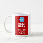 Mug - Restez calmes Twitter s'en occupe (Gauche)