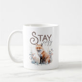 Mug Restez confortable Woodland Fox Noël (Gauche)