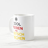 Mug Restez cool et parlez allemand (Devant gauche)