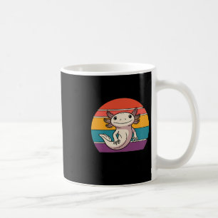 Mug Restez Curieux Axolotl Retro Amateurs d'animaux mi