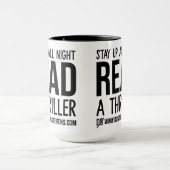 Mug Restez debout Toute La Nuit Lire Dustin Stevens Th (Centre)