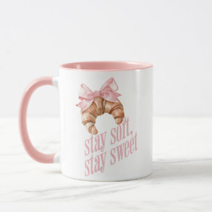 Mug Restez doux, restez doux Croissant à l'arc
