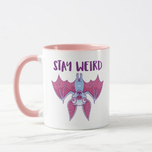 Mug Restez Drôle Chauve-Souris Vampire Albino Dessin A