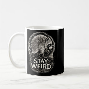 Mug Restez Drôle Ratons Laveurs Forêt Humour Animal