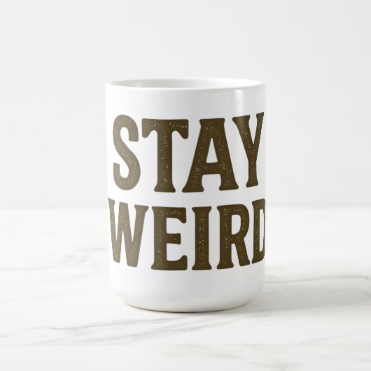Mug Restez Drôle Vêtements de Rue Rétro (Centre)