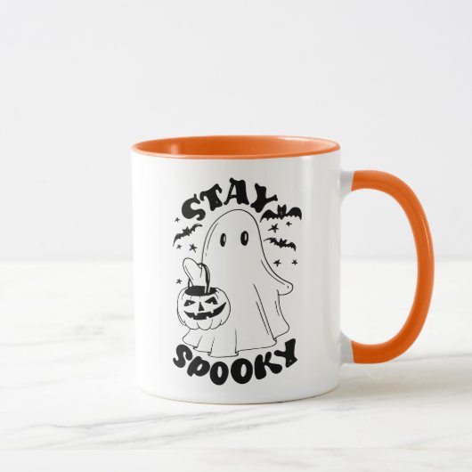 Mug Restez Éffrayant (Droite)