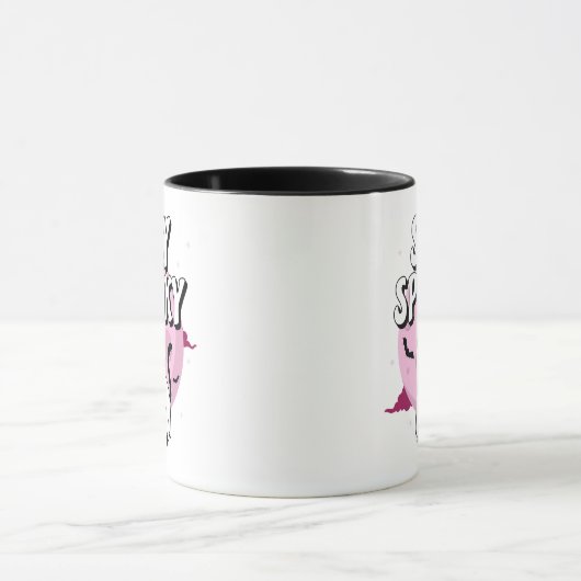 Mug Restez Éffrayant Ghost Cat (Centre)