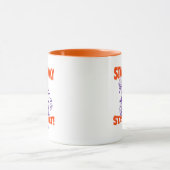 Mug Restez effrayant, restez doux Rétro Sorcière Chat (Centre)
