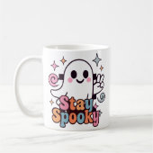Mug Restez Éffrayant Super Fantôme Retro Pastel Hallow (Gauche)