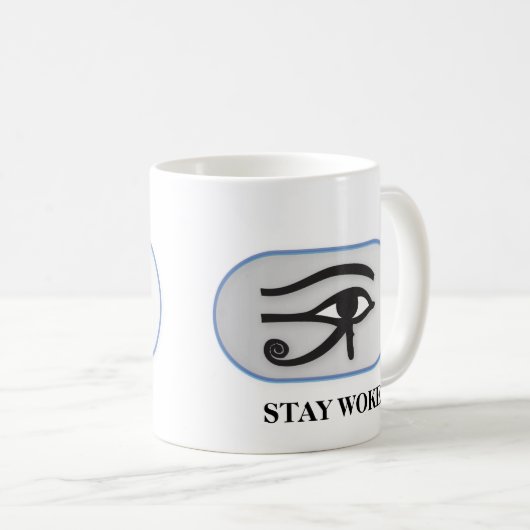 MUG RESTEZ EN RÉVEIL (OEIL D'HORUS) (Devant droit)