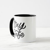 Mug Restez en sécurité (Devant gauche)