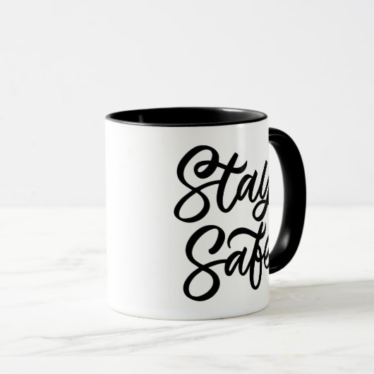 Mug Restez en sécurité (Devant droit)