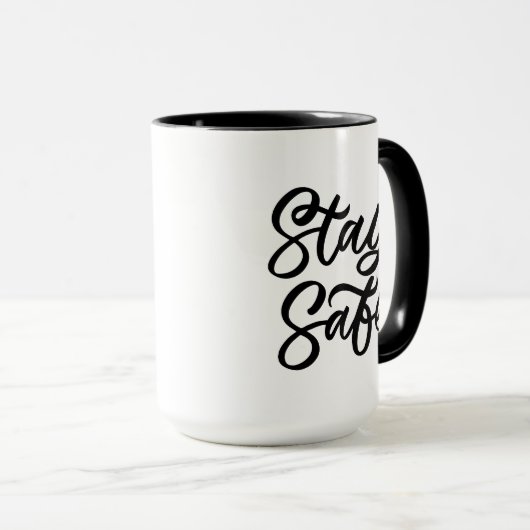 Mug Restez en sécurité (Devant droit)