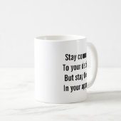 Mug "Restez engagé dans vos décisions..." Tony Robbins (Devant droit)