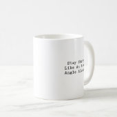 Mug Restez Esprit Angle Aigu Géométrie Intelligente (Devant droit)