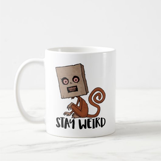 Mug Restez Étrange Singe De Sacoche (Gauche)