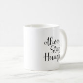 Mug Restez faim - Gym Hustle succès Motivationnel (Devant droit)