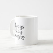 Mug Restez faim - Gym Hustle succès Motivationnel (Devant gauche)