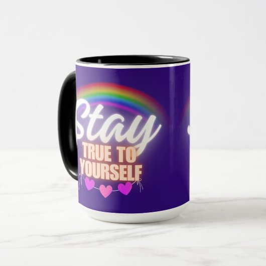 Mug Restez Fidèle À Vous-Même (Devant gauche)