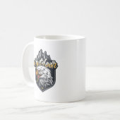 Mug Restez fort Aigle extérieur Citations motivationne (Devant gauche)