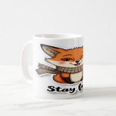 Mug Restez Foxy - Conception de devis joueuse et confi (Devant gauche)