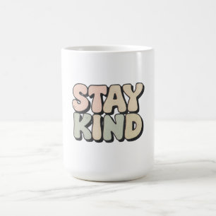 Mug Restez Gentil - Typographie Groovy Rétro des Année