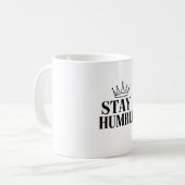 Mug Restez Humble Crown Tee - Elegant Line Art (Devant gauche)