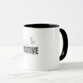 Mug Restez Inspirant Positif (Devant droit)
