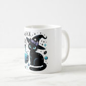 Mug Restez Magique Sorcière Meowgical Chat Noir Cute (Devant droit)
