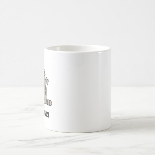 Mug Restez Paw-sitive Funny Chat Pun (Centre)